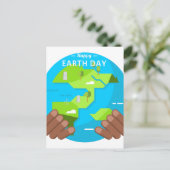 afrikaanse happy Earth Day Briefkaart (Staand voorkant)