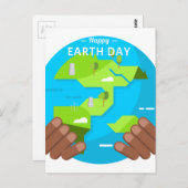 afrikaanse happy Earth Day Briefkaart (Voorkant / Achterkant)