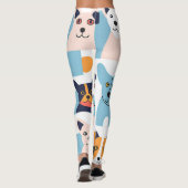 Afrikaanse hond stijl picasso leggings (Achterkant)