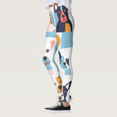 Afrikaanse hond stijl picasso leggings (Links)