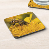 Afrikaanse honingbijen met stuifmeelvoeding drankjes onderzetter (Linkerzijde)