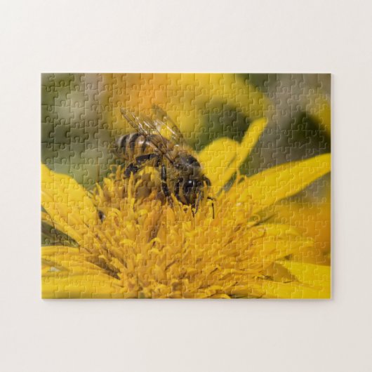 Afrikaanse honingbijen met stuifmeelvoeding legpuzzel (Horizontaal)