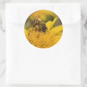 Afrikaanse honingbijen met stuifmeelvoeding ronde sticker (Tas)