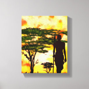 Afrikaanse Hunter Canvas Print