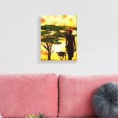 Afrikaanse Hunter Canvas Print (Insitu (Woonkamer))