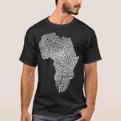 Afrikaanse Identiteit Afrikaanse Amerikaanse Pride T-shirt (Voorkant)