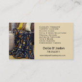 Afrikaanse invoer I - Afrikaanse afrocentrisch-Ame Visitekaartje (Achterkant)