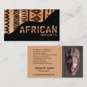 Afrikaanse invoer II - Afrocentrisch Keniaanse mod Visitekaartje (Voorkant / Achterkant)
