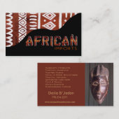 Afrikaanse invoer II - Afrocentrisch Keniaanse mod Visitekaartje (Voorkant / Achterkant)