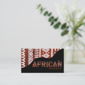 Afrikaanse invoer II - Afrocentrisch Keniaanse mod Visitekaartje (Staand voorkant)