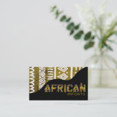 Afrikaanse invoer II - Afrocentrisch Keniaanse mod Visitekaartje (Staand voorkant)
