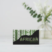 Afrikaanse invoer II - Afrocentrisch Keniaanse mod Visitekaartje (Staand voorkant)