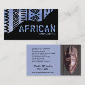 Afrikaanse invoer II - Afrocentrisch Keniaanse mod Visitekaartje (Voorkant / Achterkant)