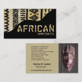Afrikaanse invoer II - Afrocentrisch Keniaanse mod Visitekaartje (Voorkant / Achterkant)