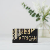 Afrikaanse invoer II - Afrocentrisch Keniaanse mod Visitekaartje (Staand voorkant)