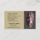 Afrikaanse invoer II - Afrocentrisch Keniaanse mod Visitekaartje (Achterkant)