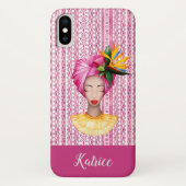 Afrikaanse iPhone X-Hoesje voor Vrouw Case-Mate iPhone Case (Achterkant)