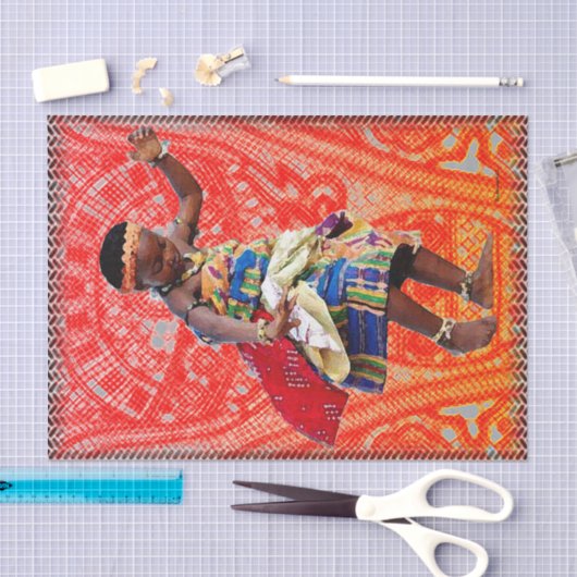 Afrikaanse jeugd en Rhythm Tissuepapier (Craft)