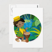 Afrikaanse jongen briefkaart (Voorkant / Achterkant)
