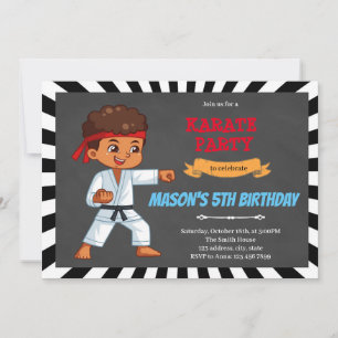 Afrikaanse jongens karate uitnodiging