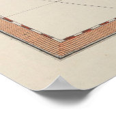 -Afrikaanse kaart (1830) Poster (Hoek)