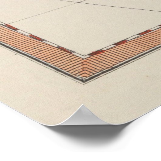 -Afrikaanse kaart (1830) Poster (Hoek)