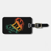 Afrikaanse kaart bagagelabel (Voorkant horizontaal)