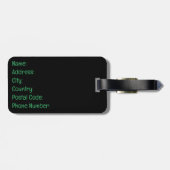 Afrikaanse kaart bagagelabel (Achterkant horizontaal)