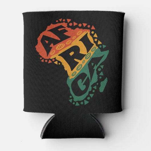 Afrikaanse kaart blikjeskoeler (Voorkant)