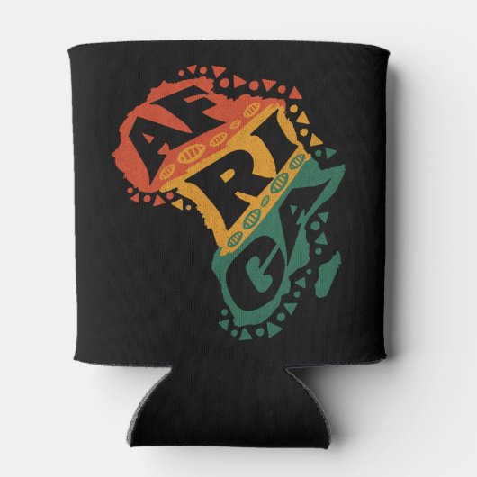 Afrikaanse kaart blikjeskoeler (Achterkant)