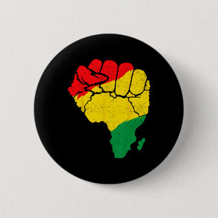 Afrikaanse kaart eerste eenheid Juneteenth Pride B Ronde Button 5,7 Cm