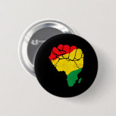 Afrikaanse kaart eerste eenheid Juneteenth Pride B Ronde Button 5,7 Cm (Voorkant /achterkant)