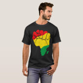 Afrikaanse kaart eerste eenheid Juneteenth Pride B T-shirt (Voorkant volledig)