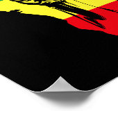 Afrikaanse kaart Eerste zwarte geschiedenis Native Poster (Hoek)