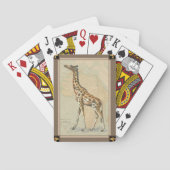 Afrikaanse kaart en een Giraffe (Achterkant)