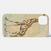Afrikaanse kaart en een Giraffe Case-Mate iPhone Case (Achterkant (horizontaal))