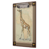 Afrikaanse kaart en een Giraffe Klembord (Links)