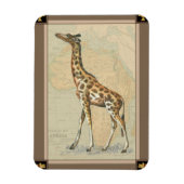 Afrikaanse kaart en een Giraffe Magneet (Verticaal)