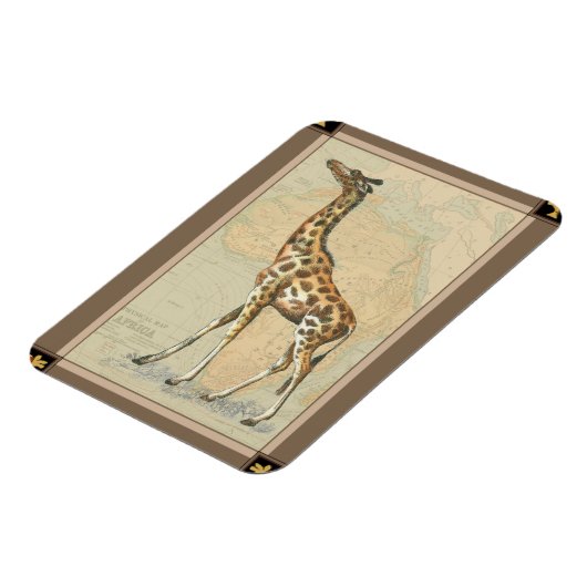 Afrikaanse kaart en een Giraffe Magneet (Linkerzijde)