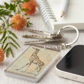 Afrikaanse kaart en een Giraffe Sleutelhanger (Voorkant Rechts)