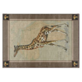 Afrikaanse kaart en een Giraffe Snijplank (Voorkant)