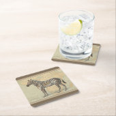 Afrikaanse kaart en een Zebra Kartonnen Onderzetters (Insitu)