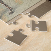 Afrikaanse kaart en een Zebra Legpuzzel (Zijkant)