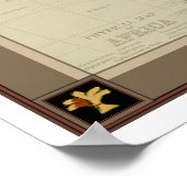 Afrikaanse kaart en een Zebra Poster (Hoek)