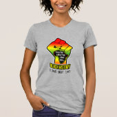 Afrikaanse kaart en vuist | Naam op rug | Zwarte g T-shirt (Voorkant)