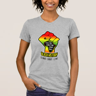 Afrikaanse kaart en vuist   Naam op rug   Zwarte g T-shirt