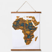 Afrikaanse kaart hangend wandkleed (Voorkant)