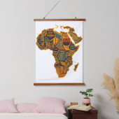Afrikaanse kaart hangend wandkleed (Slaapkamer)