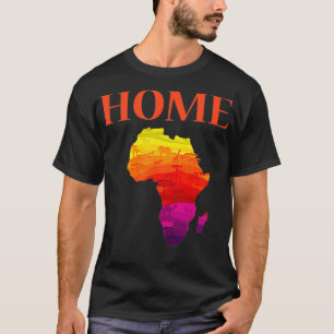 Afrikaanse kaart Home Black Historie maand Afrikaa T-shirt