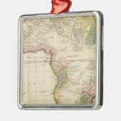 Afrikaanse kaart metalen ornament (Links)